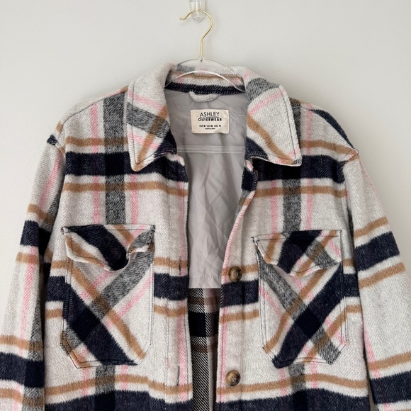 Ashley by 26 International Outerwear Flannel Shacket Sz M - Picture 7 of 9